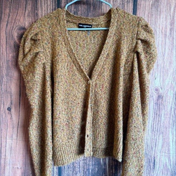 KARL LAGERFELD Women's Everyday Ruffle Long Sleeve
Sweater - Picture 3 of 7